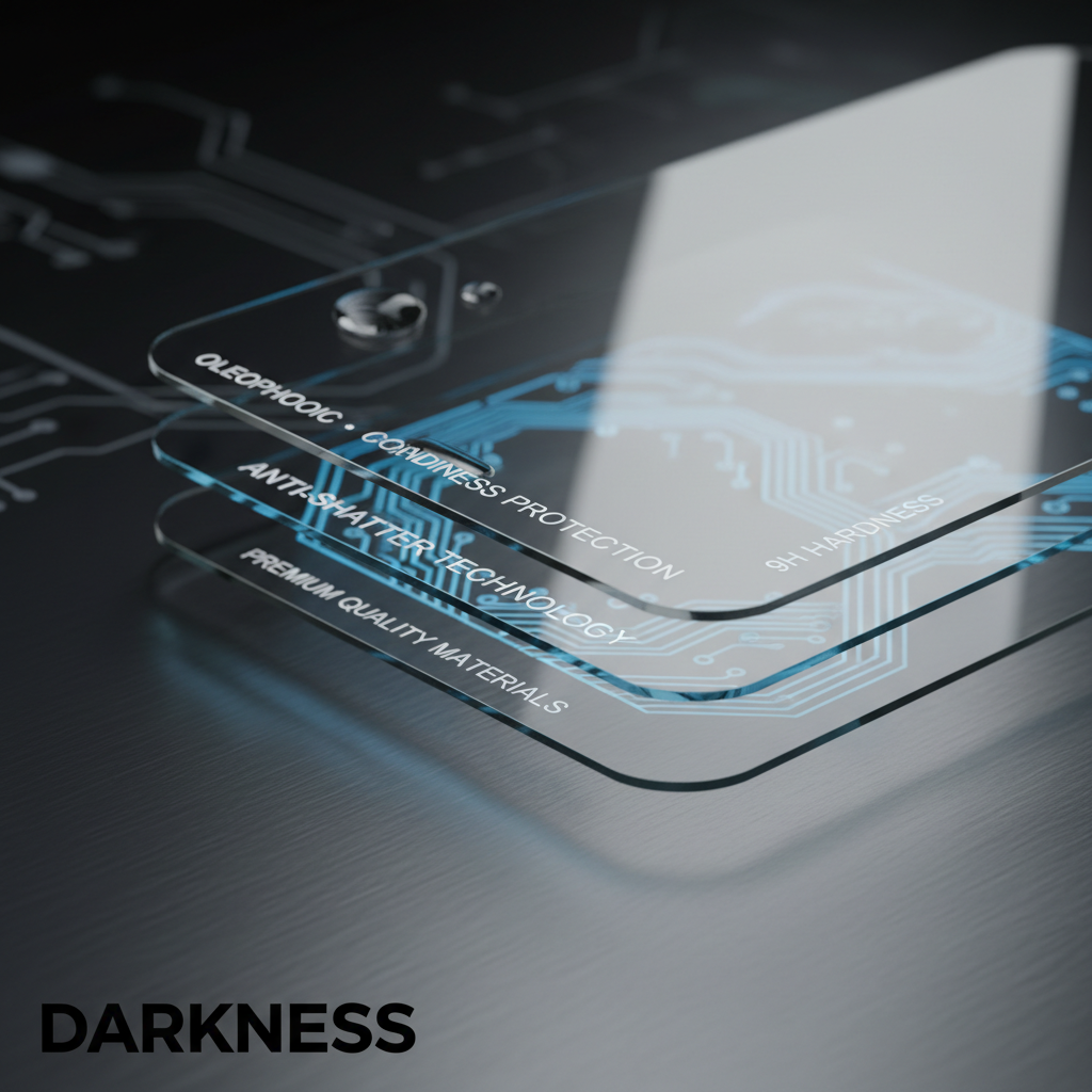 iPhone Ekran Koruyucu 9H Sertlik - DARKNESS
