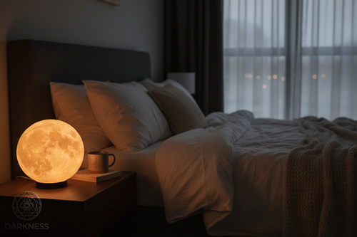 3D Ay Lambası Kullanım Görseli - DARKNESS